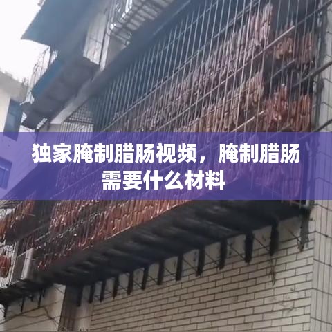 独家腌制腊肠视频，腌制腊肠需要什么材料 