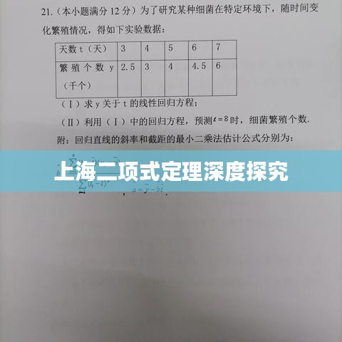 上海二项式定理深度探究