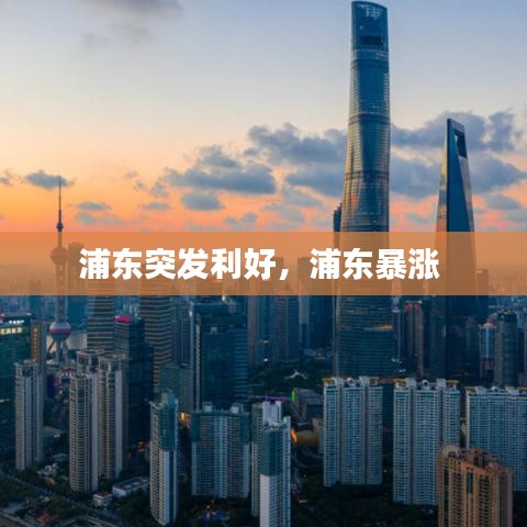 浦东突发利好，浦东暴涨 