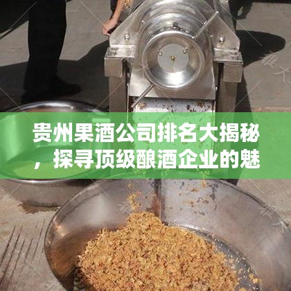 贵州果酒公司排名大揭秘，探寻顶级酿酒企业的魅力与实力！