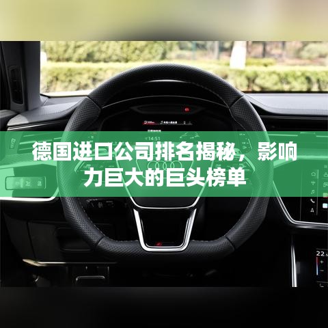 德国进口公司排名揭秘，影响力巨大的巨头榜单