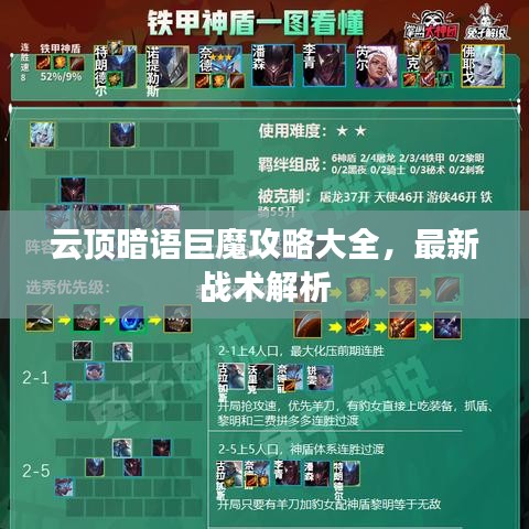 云顶暗语巨魔攻略大全，最新战术解析