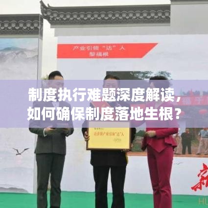 制度执行难题深度解读，如何确保制度落地生根？