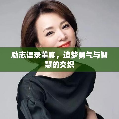 励志语录董聊，追梦勇气与智慧的交织