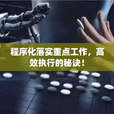 程序化落实重点工作，高效执行的秘诀！