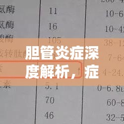 胆管炎症深度解析，症状、原因与治疗方法全解析