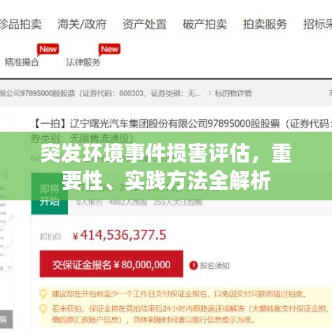 突发环境事件损害评估，重要性、实践方法全解析
