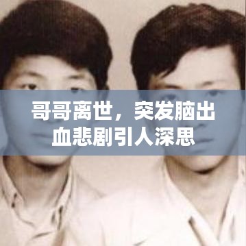 哥哥离世，突发脑出血悲剧引人深思