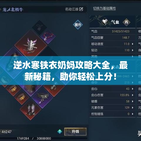 逆水寒铁衣奶妈攻略大全，最新秘籍，助你轻松上分！