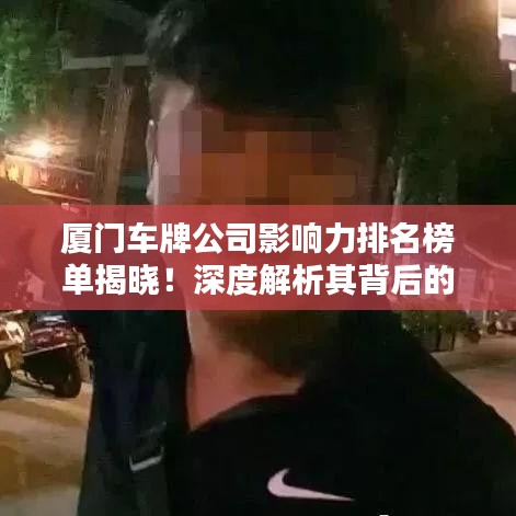 厦门车牌公司影响力排名榜单揭晓！深度解析其背后的实力与影响力